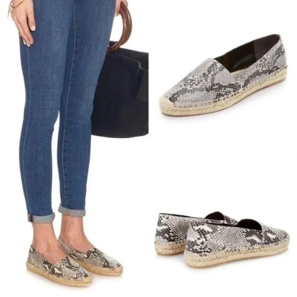Diane Von Furstenberg Snakeskin Tilly Espadrilles
